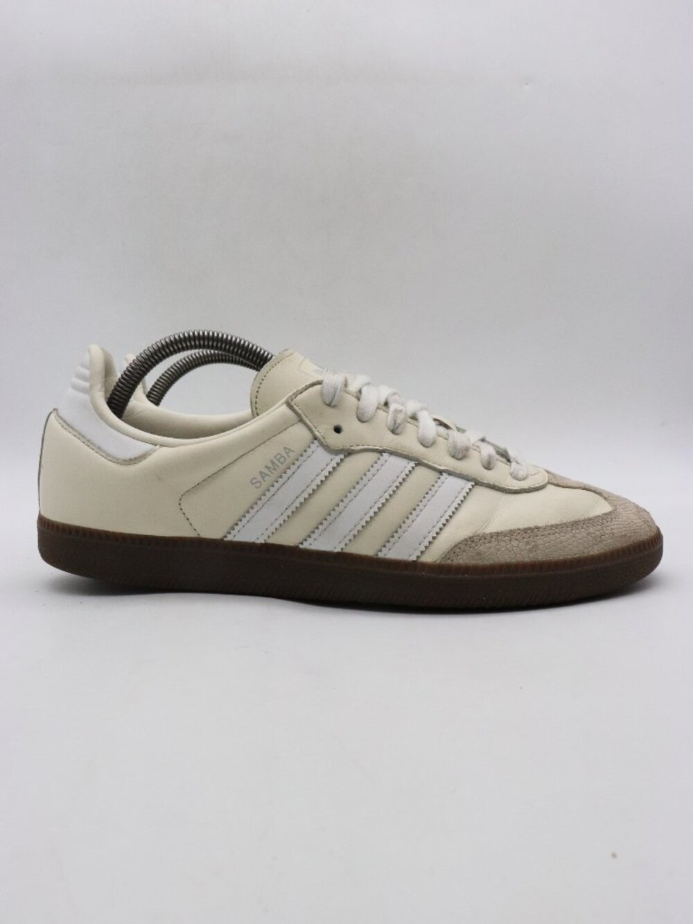 Adidas Samba OG Women's 10.5 Off White Cream Beige Snakeskin Gum Sneakers JR8166